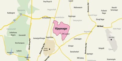خريطة Vijayanagar بنغالور